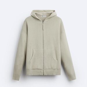 NWT Zara Men's Hooded Knit Cardigan Sold Out